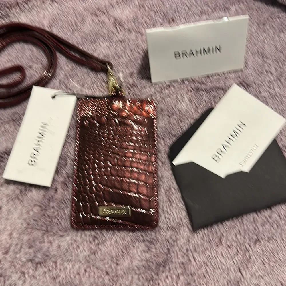 Brahmin Leather ID Lanyard